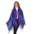 thumbnail image 3 of FORMRS Womens Scarf Winter Soft Long Big Warm Shawls Wrap Tassel Scarves, Night Mushrooms Pattern, 3 of 9