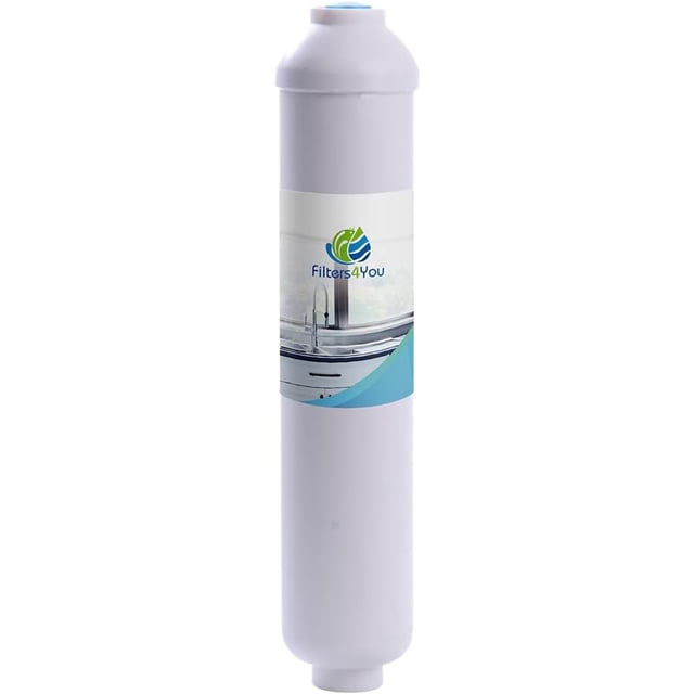 – 1 Pack Inline Refrigerator Water Filter Compatible with R200 Models – Remove Bad Taste and Odor – Refrigerator Water Filter System – 1/4 Inches Quick Connect Fittings – White