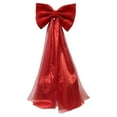 thumbnail image 2 of Extra Large Red Velvet Bow Christmas Event Holiday Mall Decoration Outdoor Wedding Atmosphere Arrangement, 2 of 9