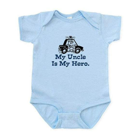 CafePress - My Uncle Is My Hero Infant Bodysuit - Baby Light Bodysuit, Size Newborn - 24 Months