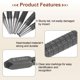 thumbnail image 4 of Punzón de Centro Uxcell 2pcs 2mm Acero al Carbono Antideslizante para Clavos para Metal y Madera, 4 of 5