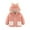 Pink, variant on Odeerbi Baby Boys Girls Coats Outerwear Jackets Toddler Color Plush Cute Bear Ears Winter Thick Keep Warm Coat Jacket