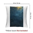 thumbnail image 4 of AWERP Short Plush Pillowcase Set of 2 - Gold and Blue Abstract Art White, 4 of 7