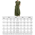 thumbnail image 2 of Pantalones Mamelucos sueltos de mujer Pantalones de mameluco de pierna ancha de algodón casual (Verde militar S) Ygjytge ejercito verde T S para Mujer, 2 of 6