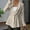 Khaki, variant on MORTTIC Women's Elegant V-Neck Textured Knit Jacket with Beaded Buttons & Ruffle Hem -  Spring/Fall Cardigan