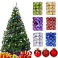 thumbnail image 1 of 24Pcs Christmas Balls Ornaments for Xmas Christmas Tree - 3 Style Shatterproof Christmas Tree Decorations Hanging Ball for Holiday Wedding Party Decoration, 1 of 9