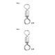 thumbnail image 3 of Sonducket Conector de pesca Rotación de 360 ​​grados Anillo giratorio de pesca resistente al desgaste Conectores a presión de barril de dos 2piezas, 3 of 6