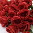 thumbnail image 3 of 20PCS Artificial Flowers, Silk Flower Realistic Roses Bouquet Long Stem Fake Flower for Home Decor Wedding Decoration(red), 3 of 14