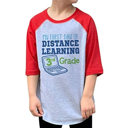 

7 ate 9 Apparel Distance Learning 3rd Grade Red Shirt