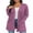 05-C-Purple Red, variant on JWD Women's Cardigan Casual Lightweight with Pocketes Long Sleeve Open Front Cardigan Black L