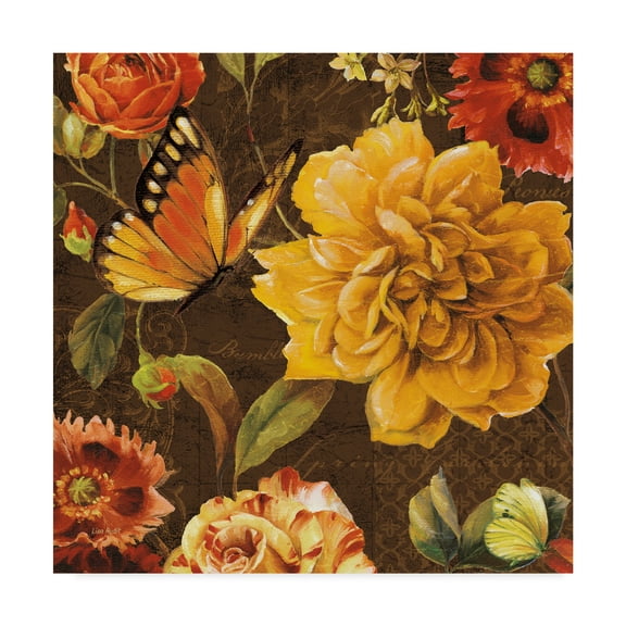 Trademark Fine Art 'Rainbow Garden II Chocolate' Canvas Art by Lisa Audit