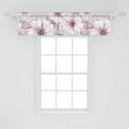 thumbnail image 2 of Floral Window Valance, Watercolor Delicate Dusty Pink Detailed Flowers on Pastel Mauve Backdrop, Curtain Valance for Kitchen Bedroom with Rod Pocket, 54" X 18", Blue Grey and Coral, by Ambesonne, 2 of 2
