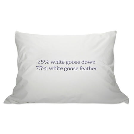 Down Pillow 25 75 Goose Down And Feather Pillow White