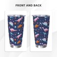 thumbnail image 3 of KLL Dinosaur Print 40oz Stainless Steel Insulated Car Cup with Spillproof Lid - Keep Your Drink Hot or Cold on the Go-Straw Three-piece Set, 3 of 8