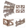thumbnail image 1 of KONTONTY 1 Set Mini Rail Fence Dark Grey PVC for Craft Enthusiasts Garden Accessories, 1 of 8