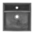 thumbnail image 5 of Lisse 23.5" Rectangle Concrete Vessel Bathroom Sink in Dark Grey, 5 of 11