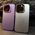 thumbnail image 2 of Funda IMD plateada para iPhone 16 15 Pro Max 15 14 13 12 11 Pro XR XS 7 8 Plus SE 2020 2022 2023 Funda de teléfono a prueba de golpes de color, 2 of 5
