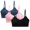 Z-Pink+Dark Bule+Black, variant on ZQUUVOU Women's Sports Bra Low Impact Thin Straps Yoga Workout Bras Full Coverage Supportive Seamless Wireless Bras Pink