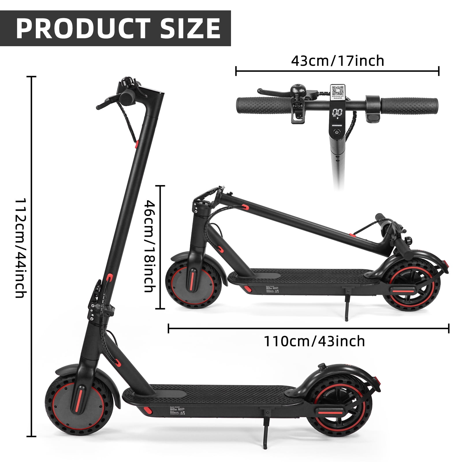 350W 8.5" Electric Scooter for Adult,Class A 10.4Ah Lithium Battery, Motor Up to 18.6 mph & 20 miles long range