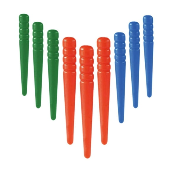 Milaget 9 Pieces Cribbage Board Pegs Red Blue Green Tapered Game Pins Peg Board Game