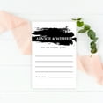 thumbnail image 2 of 56 Pcs Black Brushstroke Wedding Advice & Well Wishes Guest Book Cards for Bride and Groom, 2 of 5