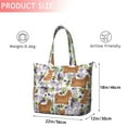 thumbnail image 4 of Yorkie Dog and Flower Florals Travel Tote Bags for Women Carry On,Large Weekender Bags for Women Travel,Multi Functional Duffle Bag for Work,Shopping,Sports, 4 of 5