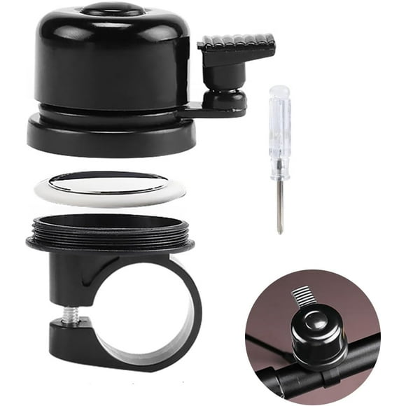 shiyou-Bicycle Bell, Airtag Bike Mount, Anti Theft Bike Bells for Adults, Bike Horn with Hidden GPS Tracker Case, Hidden Aluminum Alloy GPS Tracker Case Bicycle Bell for Mountain Bike, Cycling