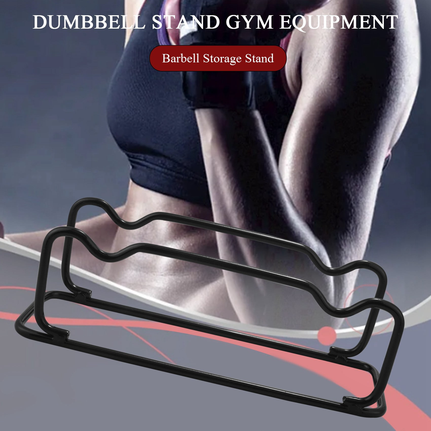 Small Dumbbell Stand Rack, Barbell Holder, Compact Steel Rack Storage