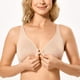 thumbnail image 2 of Sostén DELIMIRA 42C con Cierre Frontal, Espalda Deportiva y Aros, Color Avena, 2 of 6