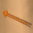thumbnail image 4 of Naranja + tornillo verde: The Ultimate Ground Anchor - Paquete pequeño de 8 estacas para tienda de campaña - Clavo de plástico de cuerno de oveja estilo espiral, 4 of 5