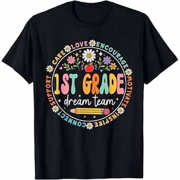 1st Grade Teacher Team, Back to School, First Grade, Teacher Theme, Short Sleeve T-Shirt
