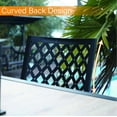 thumbnail image 3 of Sophia & William 3 Peices Patio Bistro Set Metal Dining Chairs with Round Table - Black, 3 of 6