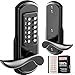 thumbnail image 3 of Elemake Mechanical Door Lock with Handle, Left Handed Keyless Entry Door Lock with Keypad, Combination Door Lever Lock - Not Deadbolt, 3 of 4