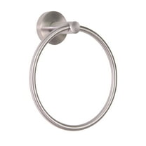 Design House Kelton Wall Mounted Towel Ring, Satin Nickel