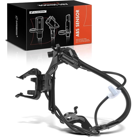 A-Premium Front Left ABS Wheel Speed Sensor - Compatible with Lexus & Toyota Models - RX350 2010-2015, RX450h 2010-2012/2015, Highlander 2008-2018 - Front Driver Side, Replaces 954348050, 895430E030