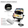 thumbnail image 4 of Chririnla Watercolor Dragonfly Floral with Pockets Cellphone Cross Body Purse, Polyester Cell Phone Messenger Bag Zipper Crossbody Purse for Outdoor Work, 4 of 7
