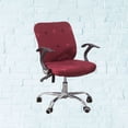 thumbnail image 1 of Mobutofu Rentrée des Classes Housse de Siège de Bureau Housse de Siège Rouge Foncé Tissu Tricoté Extensible Assise Confortable pour la Maison 1 Pcs, 1 of 8