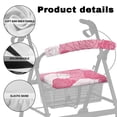 thumbnail image 5 of HELLHERO Rose Rollator Walker Seat Covers and Rollator Seat Covers for Seniors Breathable for Stain Proof,Valentine's Day Gifts, 5 of 7