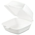 thumbnail image 3 of Dart Foam Hinged Lid Containers, 5.38 x 5.5 x 2.88, White, 500/Carton -DCC50HT1, 3 of 6