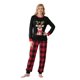thumbnail image 2 of Conjunto de pijamas familiares a juego: camisetas de manga larga con estampado de renos navideños y pantalones a cuadros (2 piezas). Pijama familiar., 2 of 10