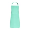 thumbnail image 4 of kowaku Bib Apron Kitchen Apron Durable DIY Occasion Utility Apron Chef Apron Cooking Apron for Flower Shop Gardening Salon Men Women Light Blue, 4 of 9
