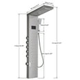 thumbnail image 3 of Senlesen Rainfall Waterfall Shower Tower Panel System Stainless Steel Massage Sprayer, 3 of 11