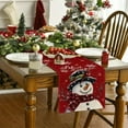 thumbnail image 2 of Christmas Table Runner  Tree Snowman Home Kitchen Dining Table Decoration 2023 Navidad Noel Gift Linen Tablecloth, 2 of 5