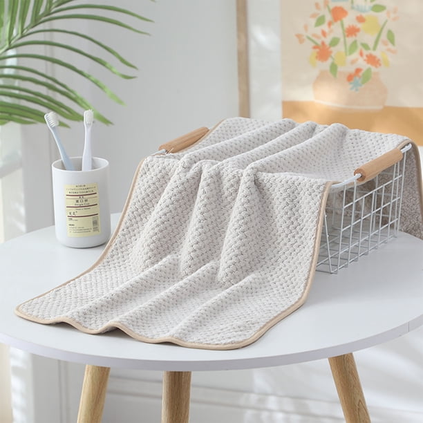 Decoración del hogar, Toallitas, Toallas, Toallas de baño, Toalla de terciopelo, suave, absorbente, lisa, con estampado de piña, toalla de cara, toalla de mano gruesa, toalla de baño, toallas
