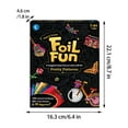 thumbnail image 3 of LzyK Foil Fun: Pretty Patterns – No-Mess Art Kit, Craft Supplies, DIY Activity, Travel Toy, Gift, 3 of 7