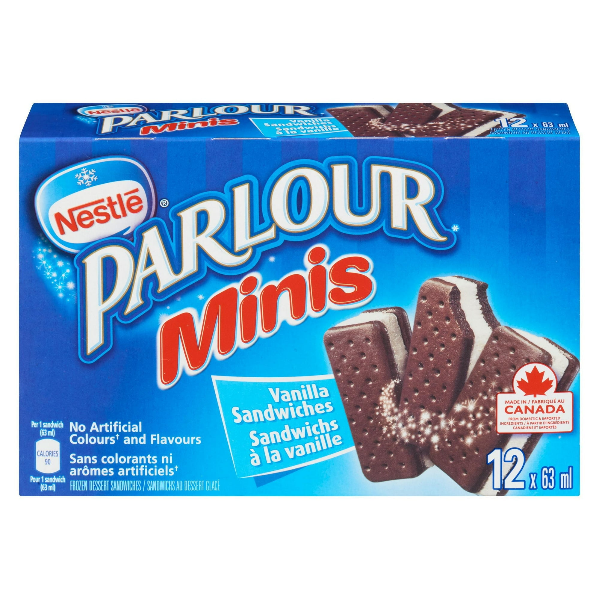 Sandwichs à la vanille PARLOUR Minis 12 x 60 ml