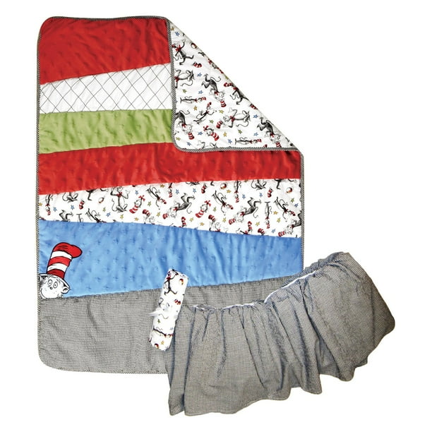 Trend Lab 3 Piece Crib Bedding Set Dr Seuss Cat In The Hat