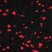FlooringInc 1/4 Thick Tough Gym Floor & Equipment Mats, 4'x10', Red