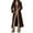 Coffee, variant on Winter Long Blend Overcoat Thick Warm Trench Coat Outerwear For Cold Weather Fashion Insulated Plus Size Jacket winter clothing for women