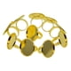 thumbnail image 2 of 10 bases metálicas para anillos en blanco, ideales para la creación de joyas DIY. Almohadilla ajustable. dorado, 2 of 9
